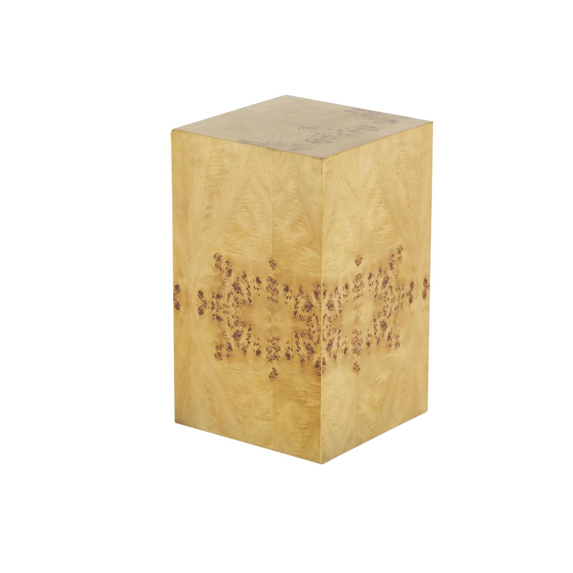 12" x 20" Brown Wood Square Accent Table